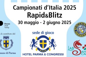 I Campionati d'Italia Gioco Rapido a Parma dal 30 maggio al 2 giugno