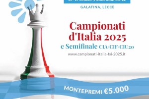 Pronto il bando per le Semifinali del Campionato italiano e per i Campionati d'Italia per categorie di Galatina