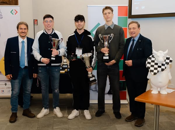 Il podio Under 20: Fabrizio Frigieri, Gabriel Urbani, Vittorio Cinà, Neven Hercegovac e Lorenzo Antonelli