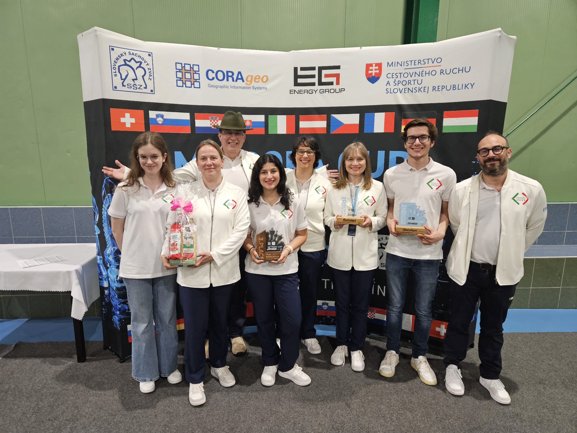 Mitropa Cup: medaglia di bronzo per la Nazionale Femminile. Sedina e Moroni vincono l'oro di scacchiera